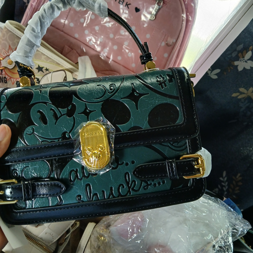 Disney Black and Green Women's Bag